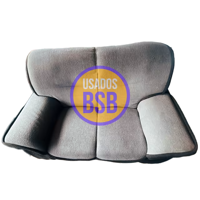 Sofá 2 Lugares Cinza Escuro